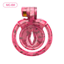 Load image into Gallery viewer, Pink Camouflage Chastity Cage
