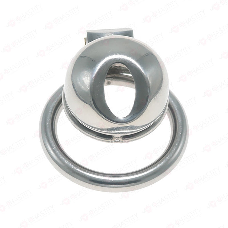 Small Steel Chastity Cage with big pee hole