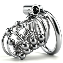 Charger l'image dans la galerie, Stainless Steel Bead PA Chastity Cage
