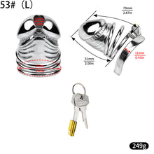 Lade das Bild in den Galerie-Viewer, Steel Chastity Cage - 7
