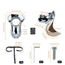 Lade das Bild in den Galerie-Viewer, Steel Chastity Belt Bondage - size
