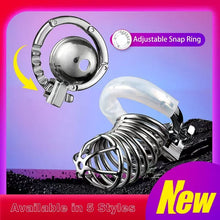 Load image into Gallery viewer, Abstinence Adjustable Metal Chastity Cage
