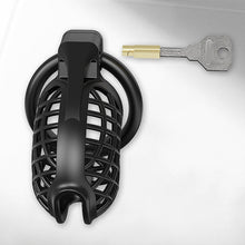 Load image into Gallery viewer, Black Mesh Vent Chastity Device product photo - chastity device by MetalChastity
