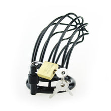 Load image into Gallery viewer, Black Metal Chastity Cage
