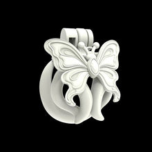 Load image into Gallery viewer, Butterfly Wing Resin Chastity Device product photo - chastity device by MetalChastity
