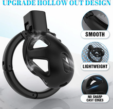 Lade das Bild in den Galerie-Viewer, Chastity Cage with 8 Adjustable Cock Ring
