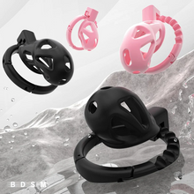 Lade das Bild in den Galerie-Viewer, Chastity Cage with 8 Adjustable Cock Ring
