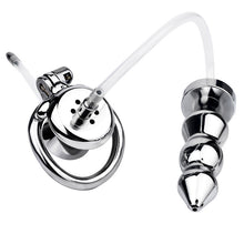 Charger l&#39;image dans la galerie, Special Chastity Cage With Butt Plug
