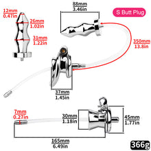 Charger l&#39;image dans la galerie, Special Chastity Cage With Butt Plug
