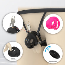 Lade das Bild in den Galerie-Viewer, Compact Silicone Vibrating Chastity Cage
