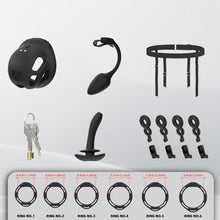 Lade das Bild in den Galerie-Viewer, Compact Silicone Vibrating Chastity Cage
