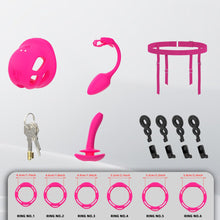 Lade das Bild in den Galerie-Viewer, Compact Silicone Vibrating Chastity Cage
