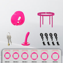 Lade das Bild in den Galerie-Viewer, Compact Silicone Vibrating Chastity Cage
