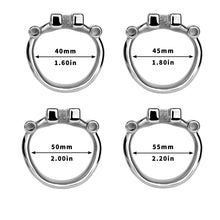 Lade das Bild in den Galerie-Viewer, Dolphin Steel Chastity Cage with Anti-ring Removable - ring size
