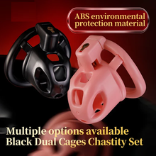 Load image into Gallery viewer, Double Small Chastity Cage Set

