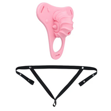 Lade das Bild in den Galerie-Viewer, Fantasy Pink Conch Chastity Cage with Belt  14
