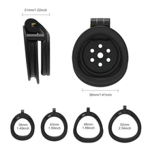Charger l&#39;image dans la galerie, Flat Gatling Chastity Cage
