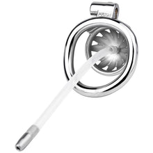 Charger l&#39;image dans la galerie, Steel Chastity Cage with Urethral Removable
