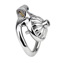 Charger l&#39;image dans la galerie, Steel Chastity Cage with Urethral Removable

