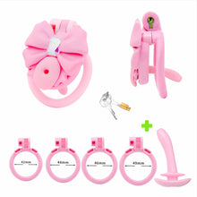 Lade das Bild in den Galerie-Viewer, Gem Bowknot Chastity Cage 6
