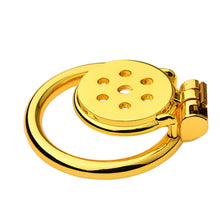 Lade das Bild in den Galerie-Viewer, Golden Flat Metal Chastity Device
