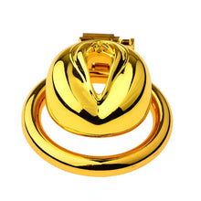 Lade das Bild in den Galerie-Viewer, Golden Flat Metal Chastity Device
