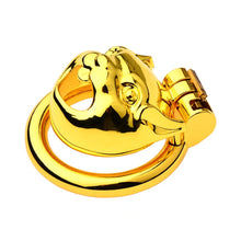 Lade das Bild in den Galerie-Viewer, Golden Flat Metal Chastity Device
