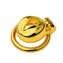Lade das Bild in den Galerie-Viewer, Golden Flat Metal Chastity Device
