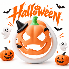Load image into Gallery viewer, Halloween Limited Jack-o'-Lantern Chastity Cage
