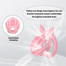 Lade das Bild in den Galerie-Viewer, Honeycomb Invisible Chastity Cage With 4 Silicone Rings 6

