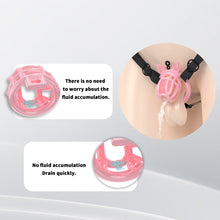 Lade das Bild in den Galerie-Viewer, Honeycomb Invisible Chastity Cage With 4 Silicone Rings 8
