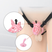 Lade das Bild in den Galerie-Viewer, Honeycomb Invisible Chastity Cage With 4 Silicone Rings 1
