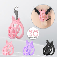 Lade das Bild in den Galerie-Viewer, Invisible Cobra Chastity Cage With Silicone Ring 21

