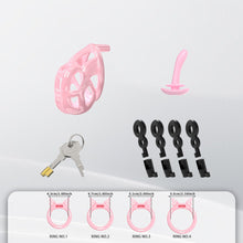 Lade das Bild in den Galerie-Viewer, Invisible Cobra Chastity Cage With Silicone Ring 33
