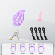 Lade das Bild in den Galerie-Viewer, Invisible Cobra Chastity Cage With Silicone Ring 40
