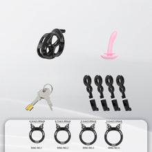 Lade das Bild in den Galerie-Viewer, Invisible Cobra Chastity Cage With Silicone Ring 23
