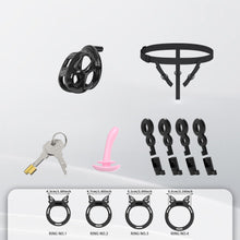Lade das Bild in den Galerie-Viewer, Invisible Cobra Chastity Cage With Silicone Ring 24
