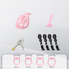 Lade das Bild in den Galerie-Viewer, Invisible Cobra Chastity Cage With Silicone Ring 30
