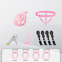 Lade das Bild in den Galerie-Viewer, Invisible Cobra Chastity Cage With Silicone Ring 32
