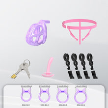 Lade das Bild in den Galerie-Viewer, Invisible Cobra Chastity Cage With Silicone Ring 39
