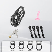 Lade das Bild in den Galerie-Viewer, Invisible Cobra Chastity Cage With Silicone Ring 27

