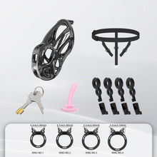 Lade das Bild in den Galerie-Viewer, Invisible Cobra Chastity Cage With Silicone Ring 28
