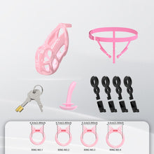 Lade das Bild in den Galerie-Viewer, Invisible Cobra Chastity Cage With Silicone Ring 37
