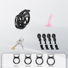 Lade das Bild in den Galerie-Viewer, Invisible Cobra Chastity Cage With Silicone Ring 25
