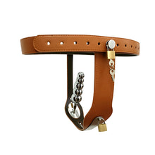 Lade das Bild in den Galerie-Viewer, Leather Female Lockable Chastity Belt

