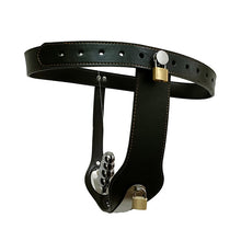 Lade das Bild in den Galerie-Viewer, Leather Female Lockable Chastity Belt
