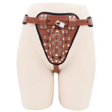 Lade das Bild in den Galerie-Viewer, Leather Male Chastity Belt
