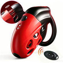 Load image into Gallery viewer, Lockink Telescopic Shock Chastity Cage product photo - chastity lock by MetalChastity
