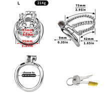 Lade das Bild in den Galerie-Viewer, Locktober Chainmail Steel Chastity Lock - 6
