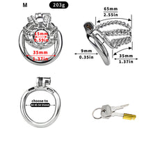 Lade das Bild in den Galerie-Viewer, Locktober Chainmail Steel Chastity Lock - 5
